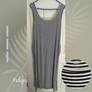 Old Navy XL striped maternity tank dress